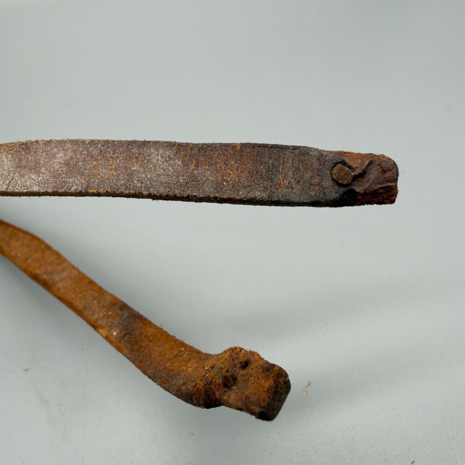 Vintage Western Leather Braided Horse Quirt Whip Cowboy Tack Rodeo Decor