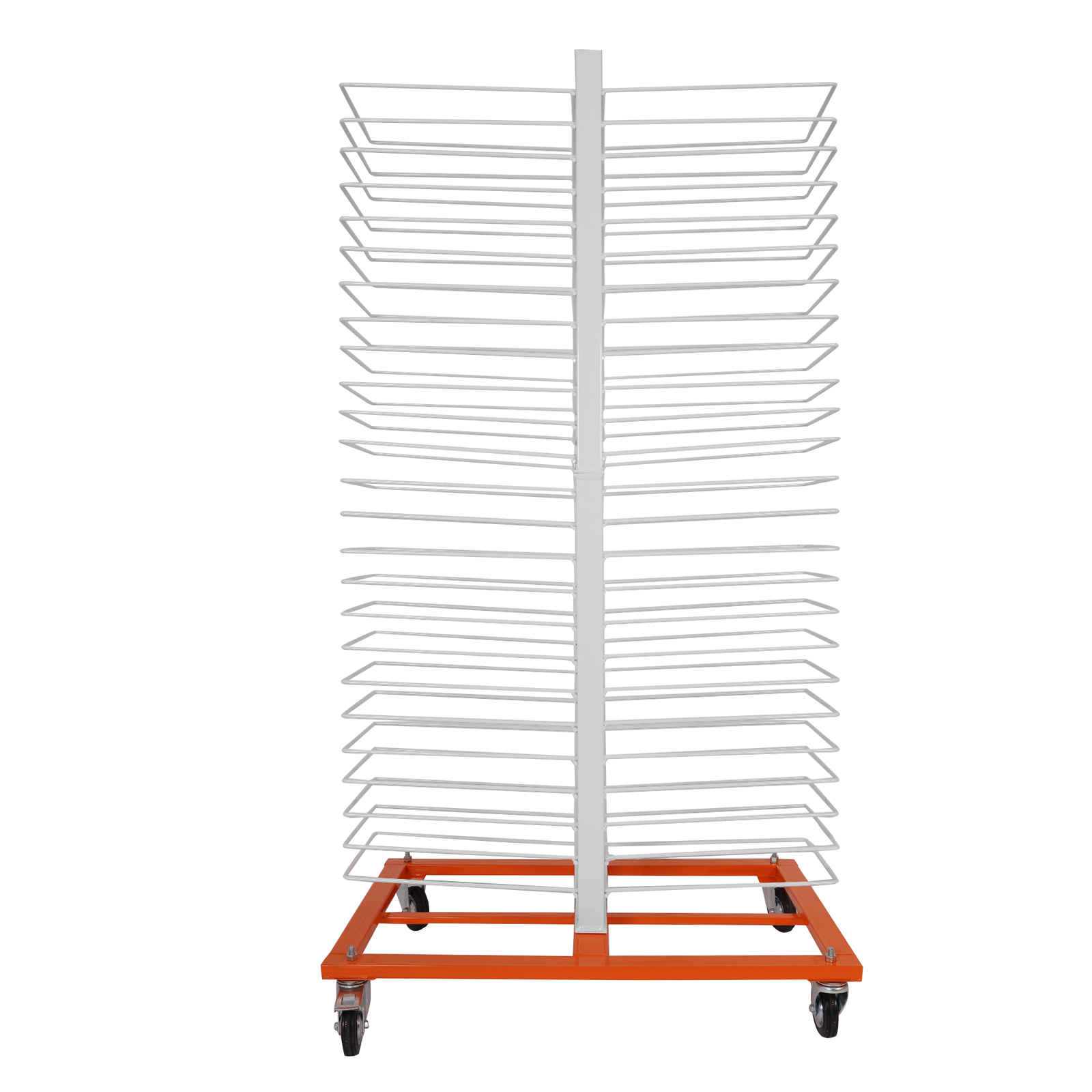 50 shelves Powder Coated Drying Rack 4 Wheels For cabinets/Shelves/Paint Shops