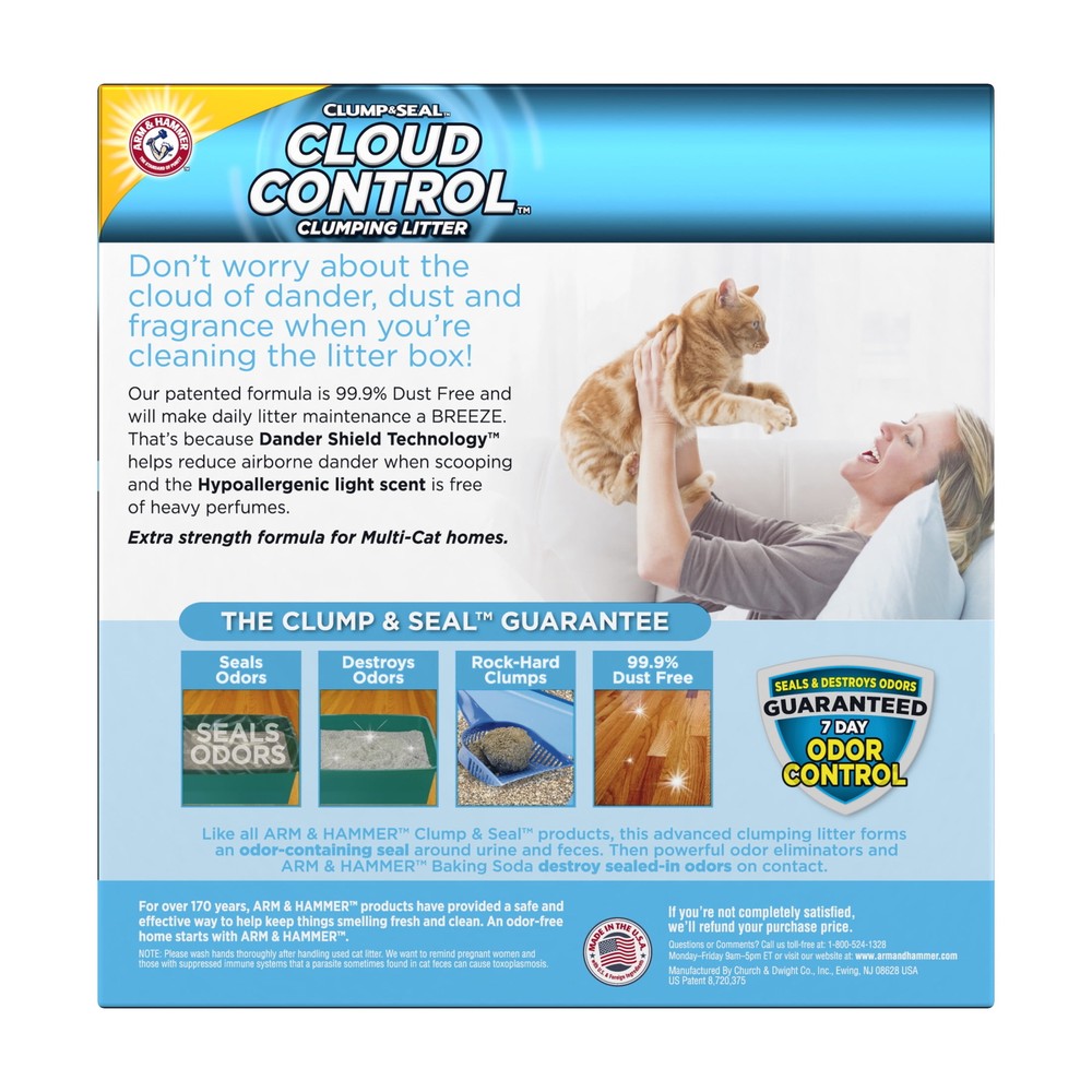 Cloud Control Multi-Cat Clumping Cat Litter with Hypoallergenic Light Scent
