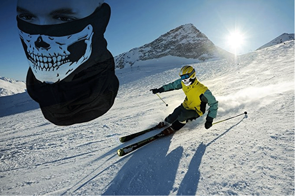 1 REFLECTIVE FACE MASK Sun Shield Neck Gaiter Headband Bandana Du Rag Skull Cap