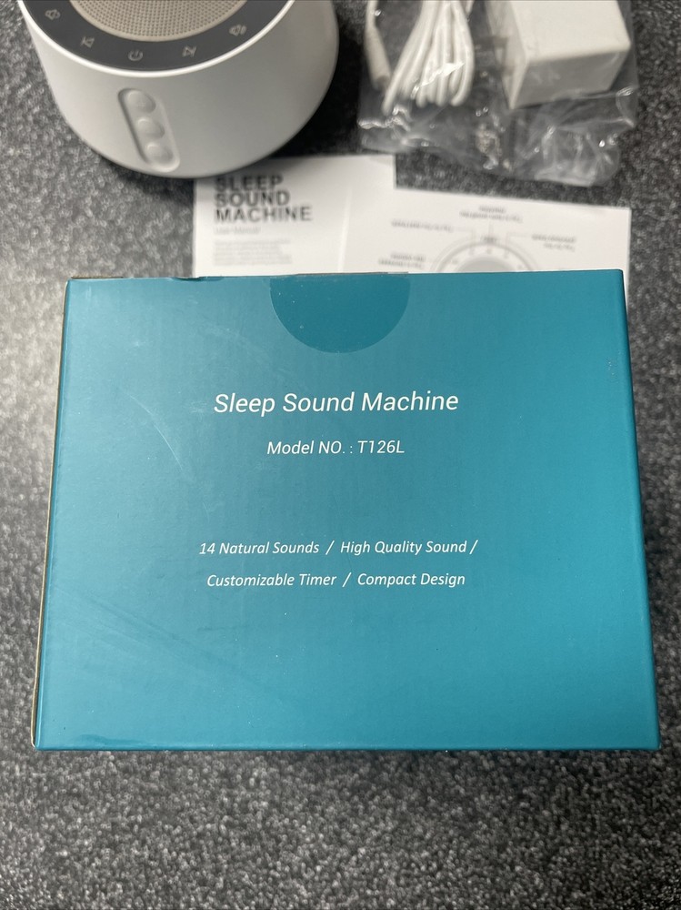 BGOVERSS White Noise Machine White Color