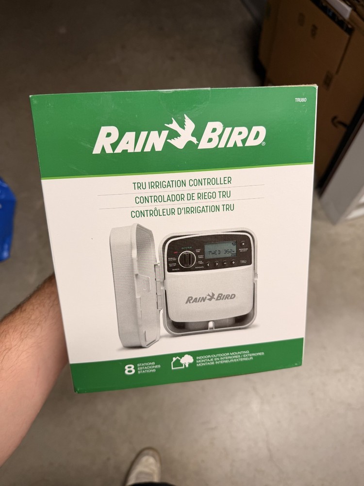 Rain Bird TRU8O Program-Based Indoor/Outdoor Irrigation Sprinkler Controller NEW