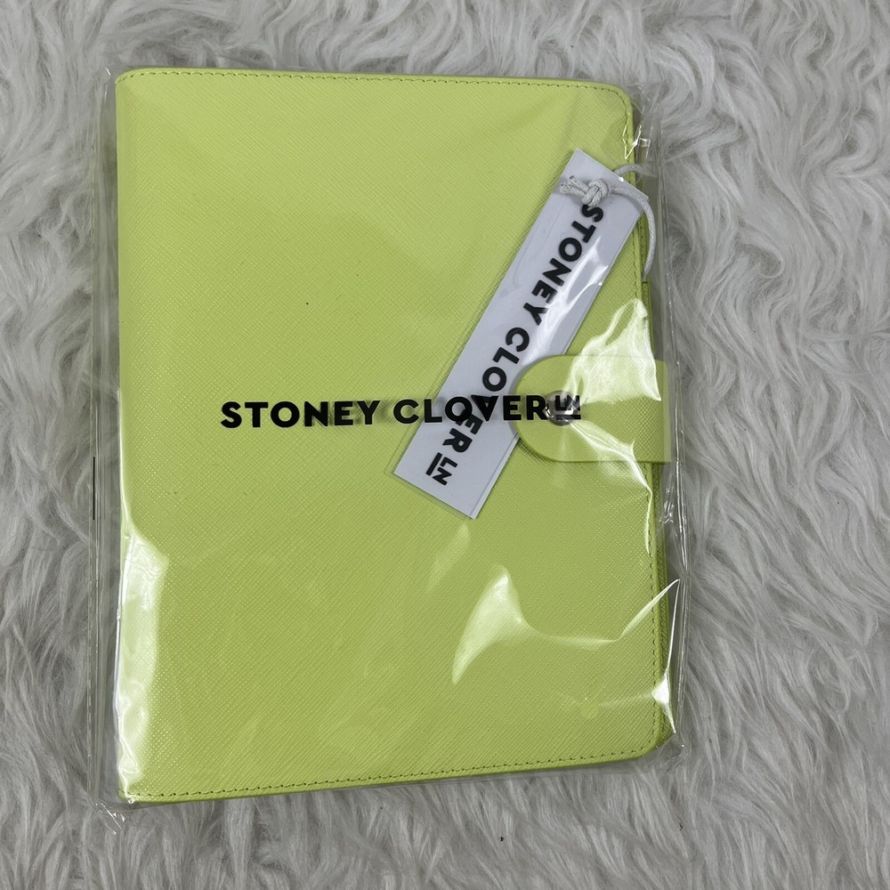 Stoney Clover Lane textured notebook Lime Green