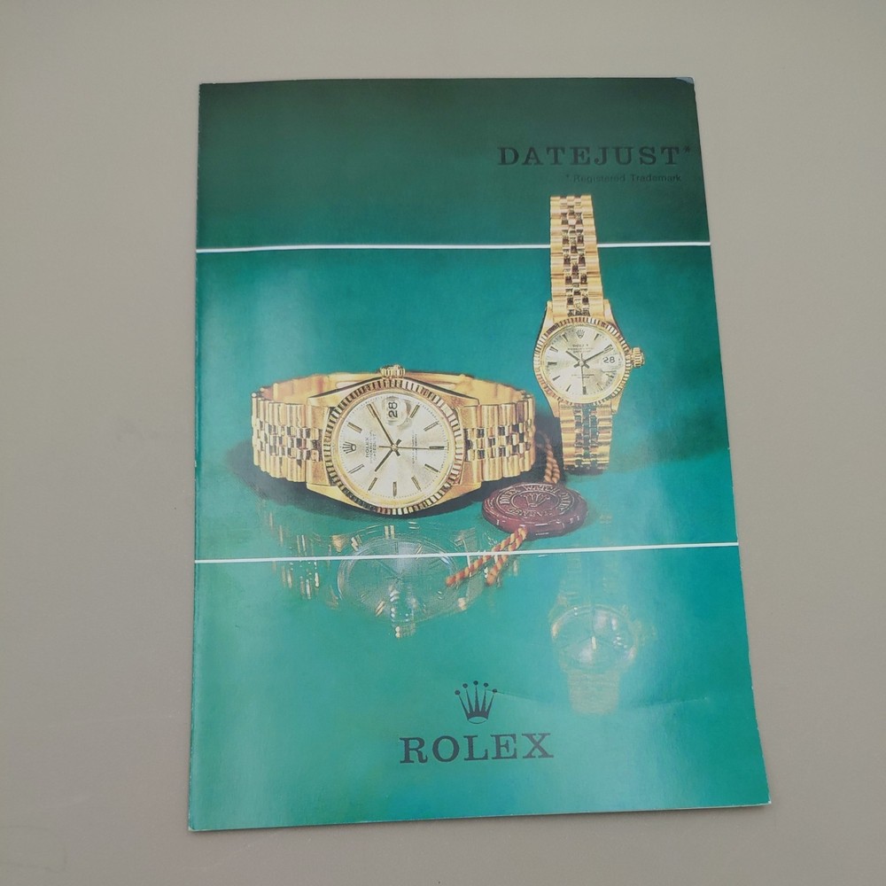 Rolex Vintage Very Rare  Datejust  leaflet  dated 1967