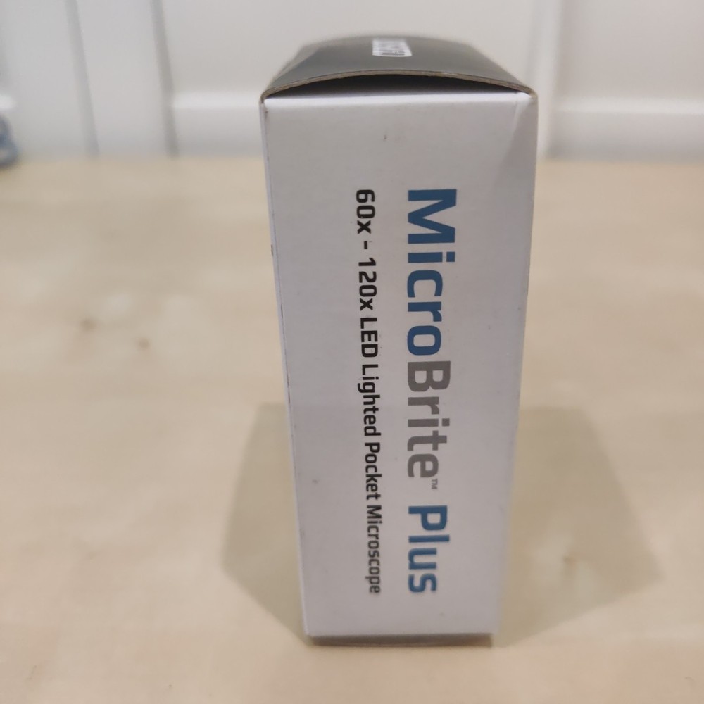 Carson MicroBrite Plus 60x-120x Accurate LED Lighted Pocket Microscope, Portable