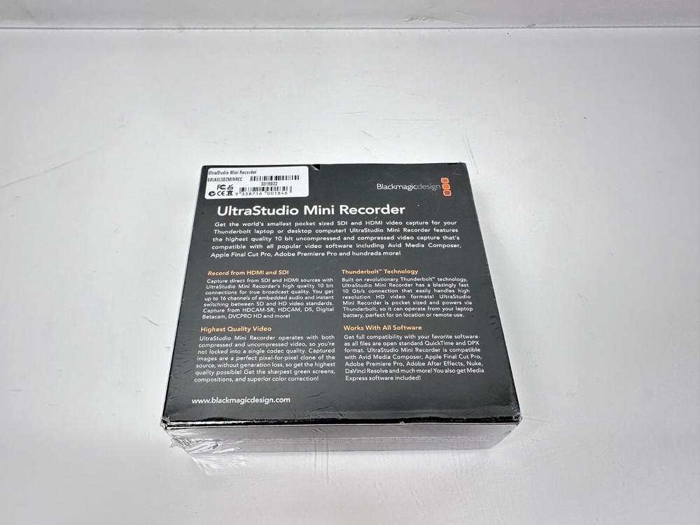 (NEW) Blackmagic Design UltraStudio Thunderbolt Mini Recorder