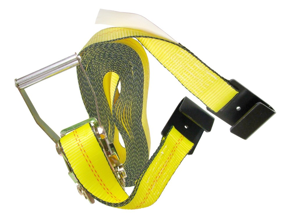2" x 15' Ratchet Strap Tie Down Assembly with Flat Hooks for Cargo Control 2 pcs