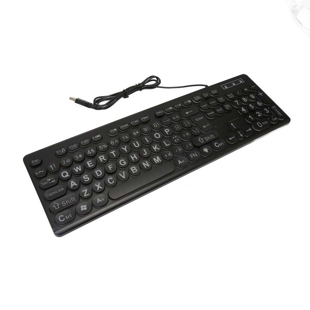 Backlit Large Print Keyboard Light Up Keyboard USB Wired Lighted GHB⭐