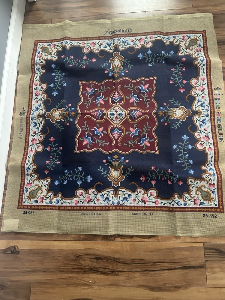 needlepoint canvas 85x85 Cm Gobelin L Table Topper  Canvas Only