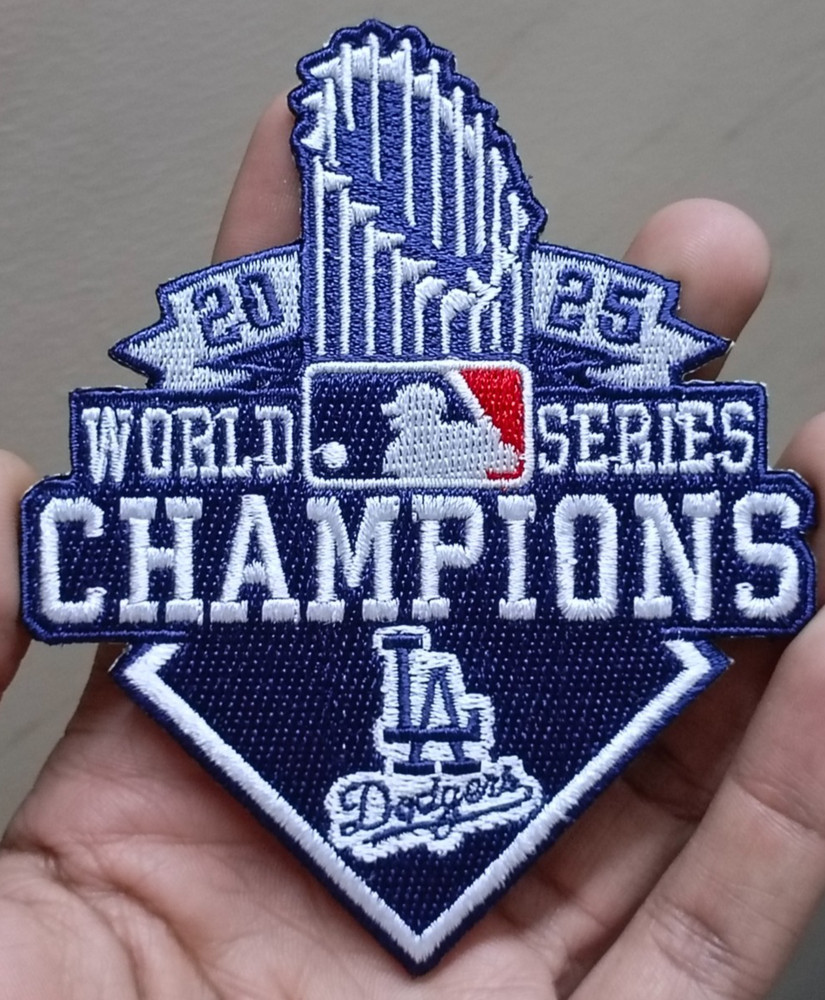 LA Dodgers 2025 World Series Champion Iron On Patch-Sew Patch-Embroidered Patch