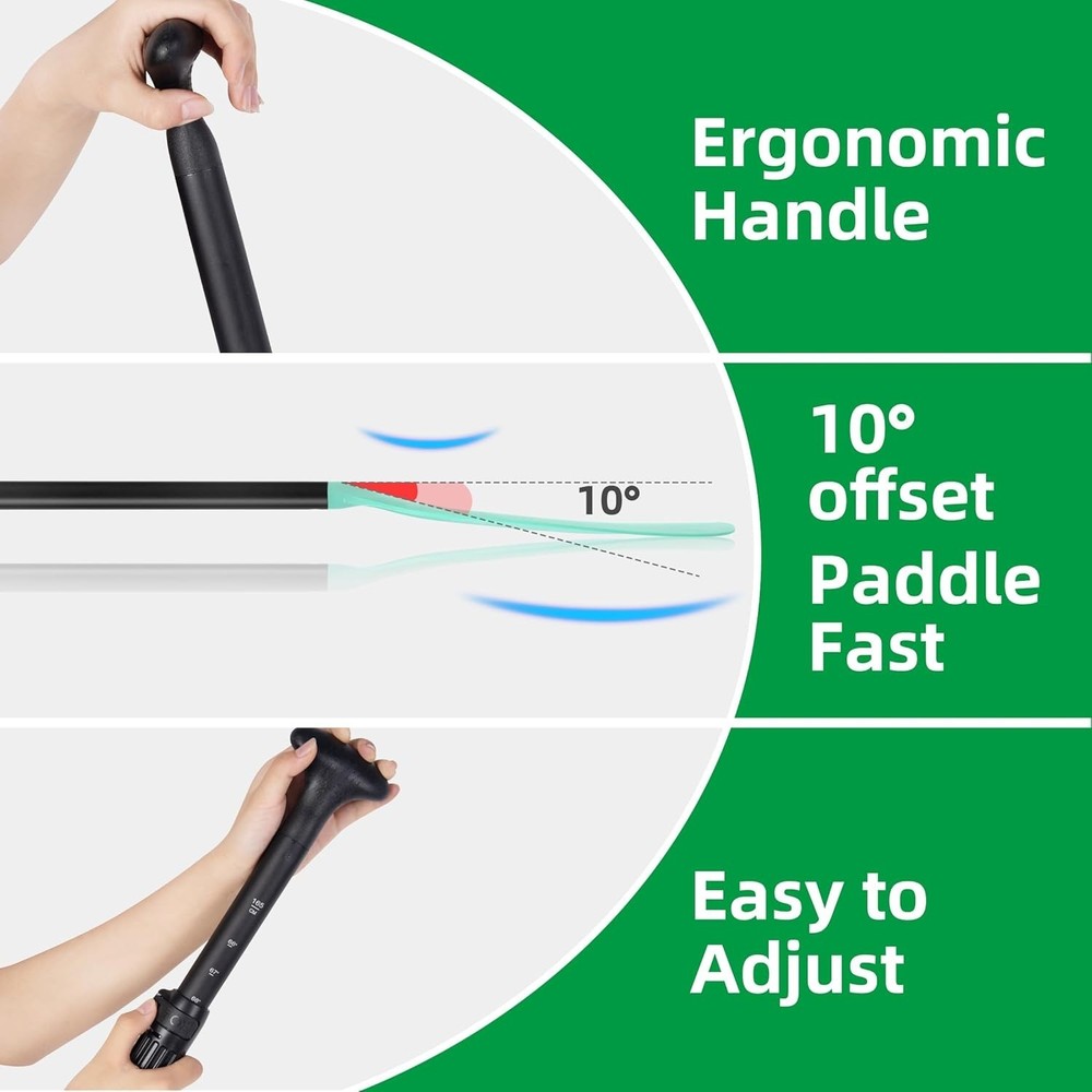 SUP Paddle 4-Piece Adjustable Kayak Paddle Floating Lightweight Paddle Board ...