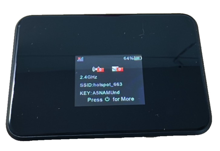 AT&T Turbo Hotspot 2 CT2MHS01 Black AT&T 4G MiFi Mobile Hotspot Router Excellent