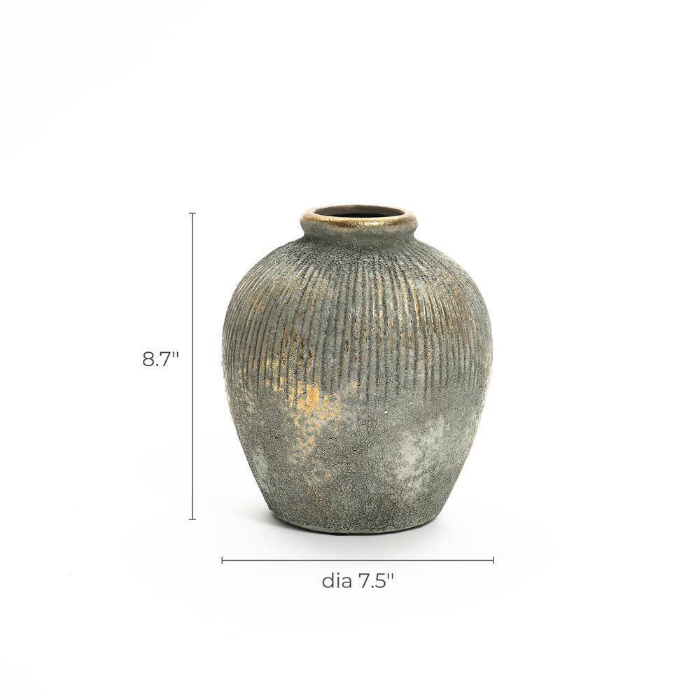 8.7 In. Mutli-Colored Ceramic Bud Vase