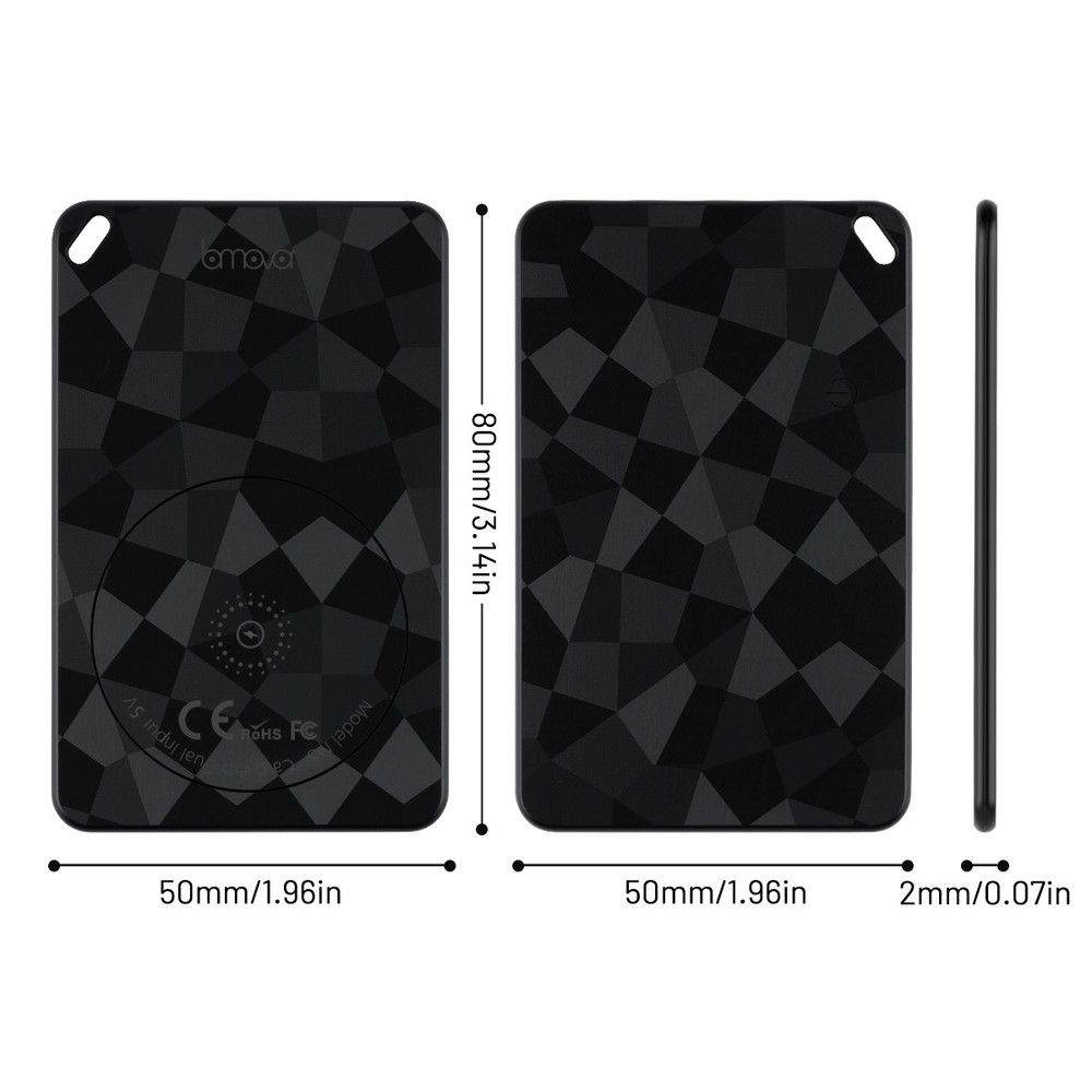 Smart Wallet Tracker Card Wireless GPS Finder for iPhone Find My App / Android -
