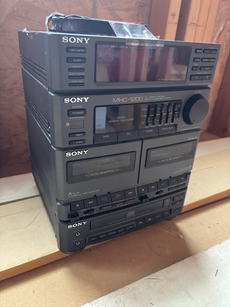 Sony MHC-1200 CD/Deck/Receiver Mini HiFi . Deck Only. *(Read)