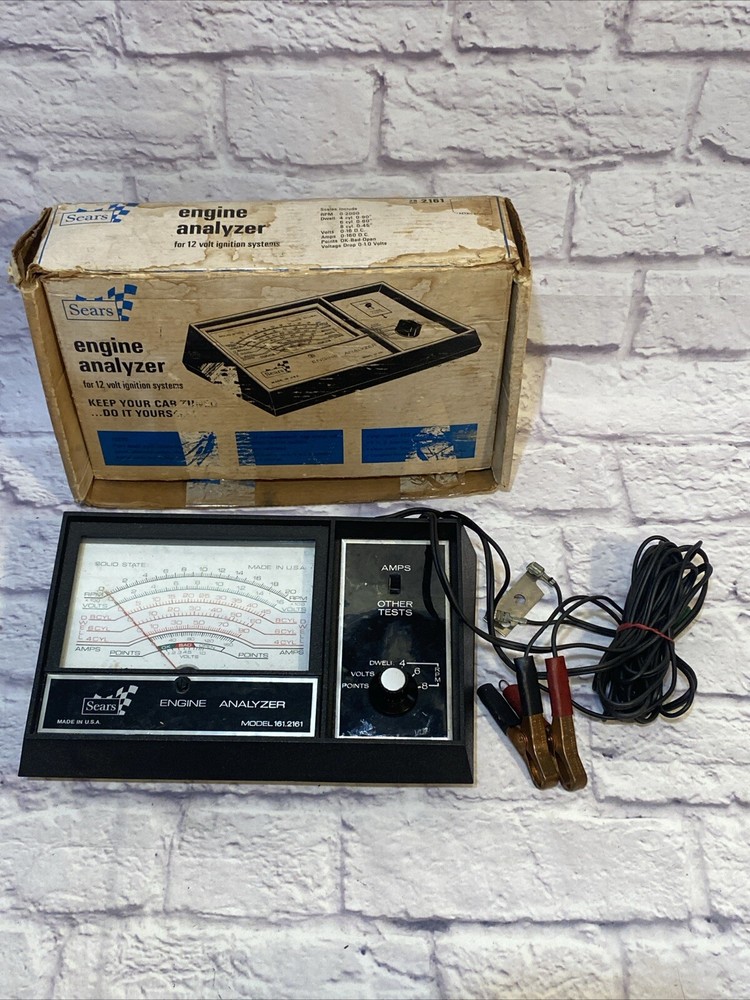 Vintage Sears Engine Analyzer Model 161-2161 - Untested Automobilia