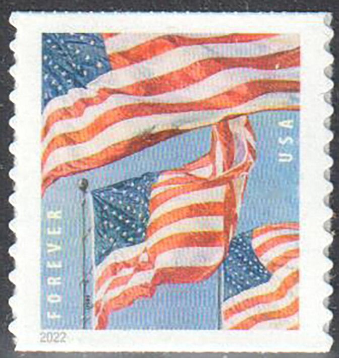 SC#5656 - 2022 US Flag (BCA) Coil Single MNH
