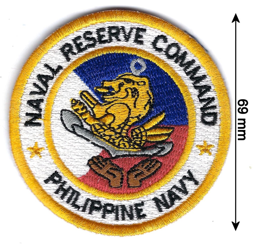 Philippine Philippines Navy PN Naval Reserve Command Embroidered Sleeve Patch