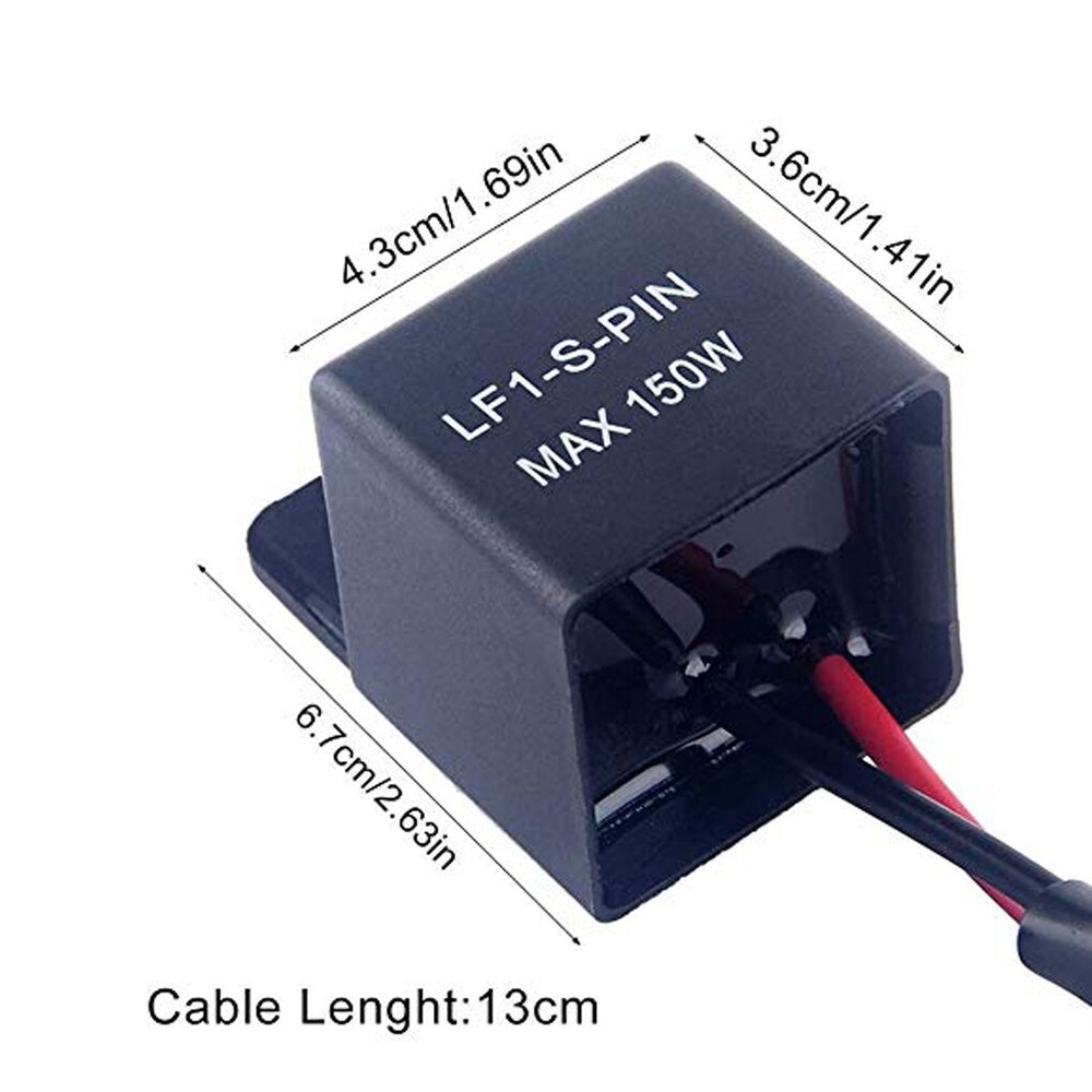 LED Flasher Relay 2 Pin Plug For Kawasaki Turn Signal Flash Controller Blink