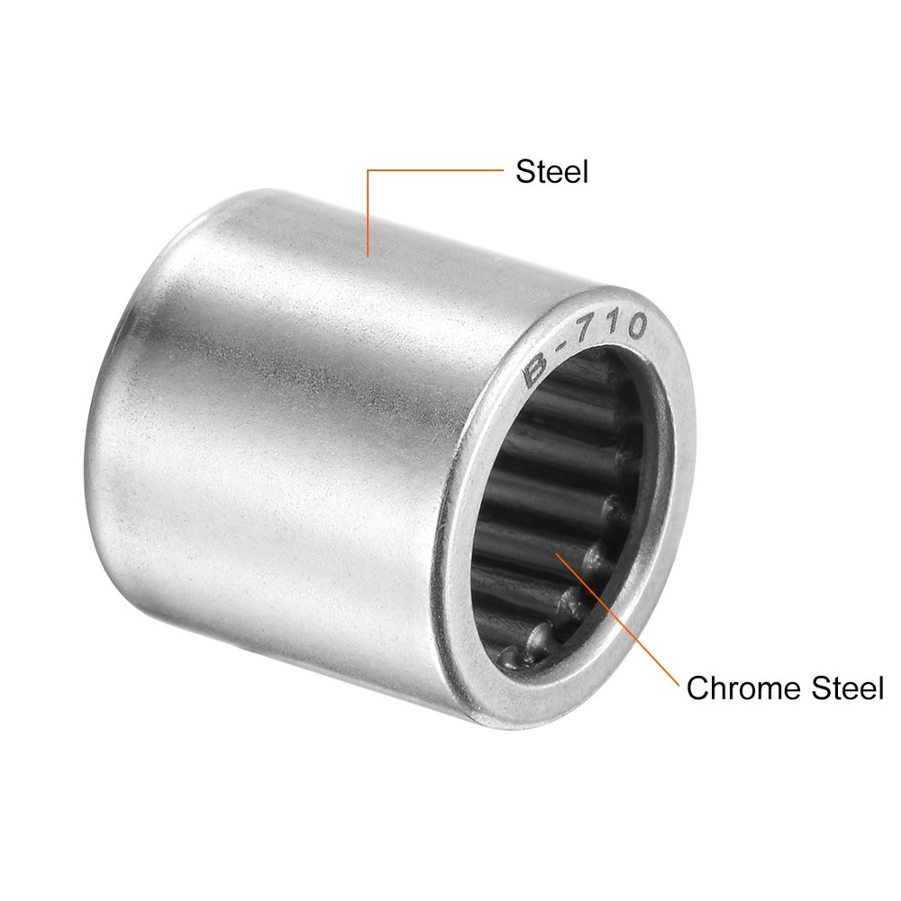 B710 Needle Roller Bearings 7/16"x5/8"x5/8" Open Full Complement Drawn Cup 2pcs