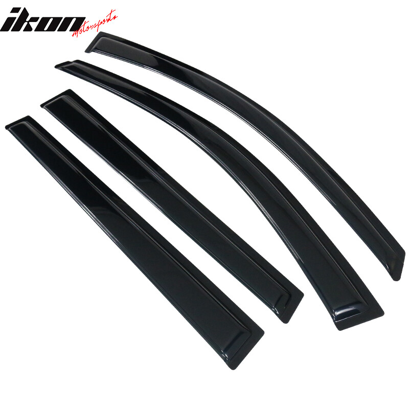 Fits 14-23 Jeep Cherokee Window Visors Vent Rain Guard Deflector Acrylic 4PCS