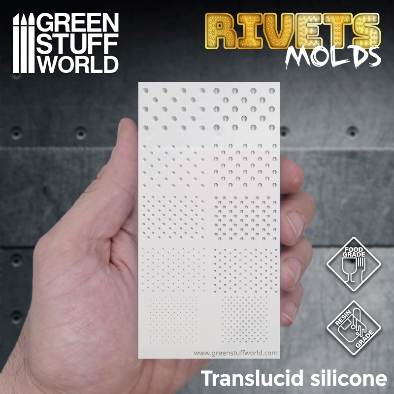 Green stuff world - Silicone molds - RIVETs, 1420