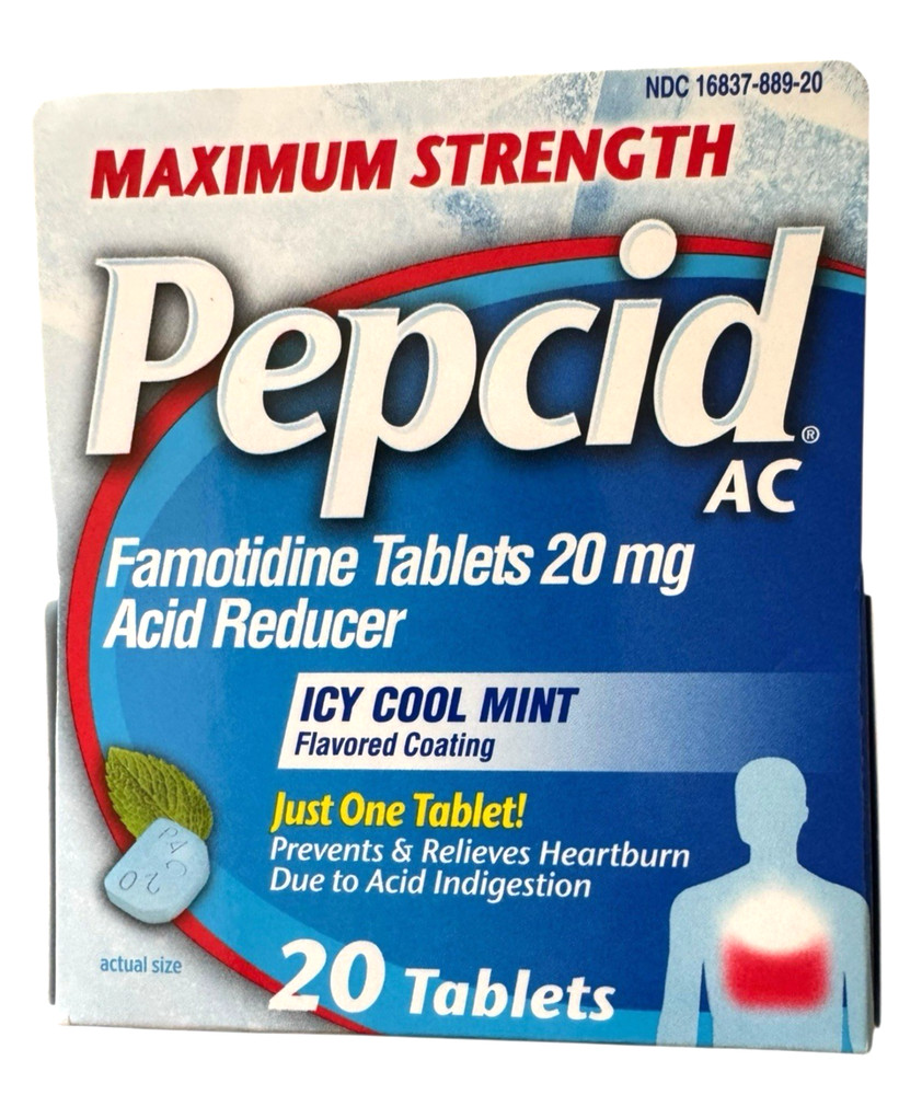 Pepcid AC Maximum Strength Acid Reducer Tablets - 20mg - 20 Count - Ex: 4/27
