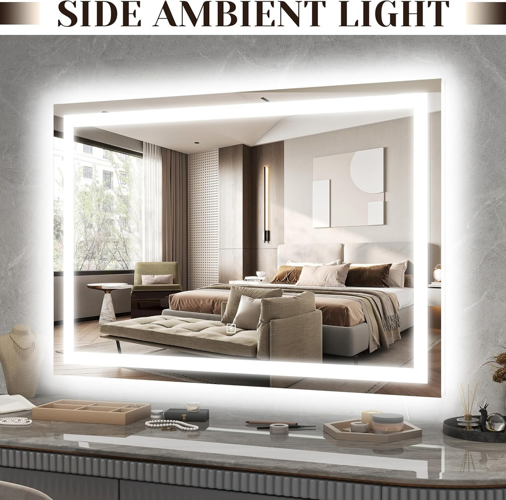 31" LED Lighted Vanity Mirror with Dimming & 10X Magnification