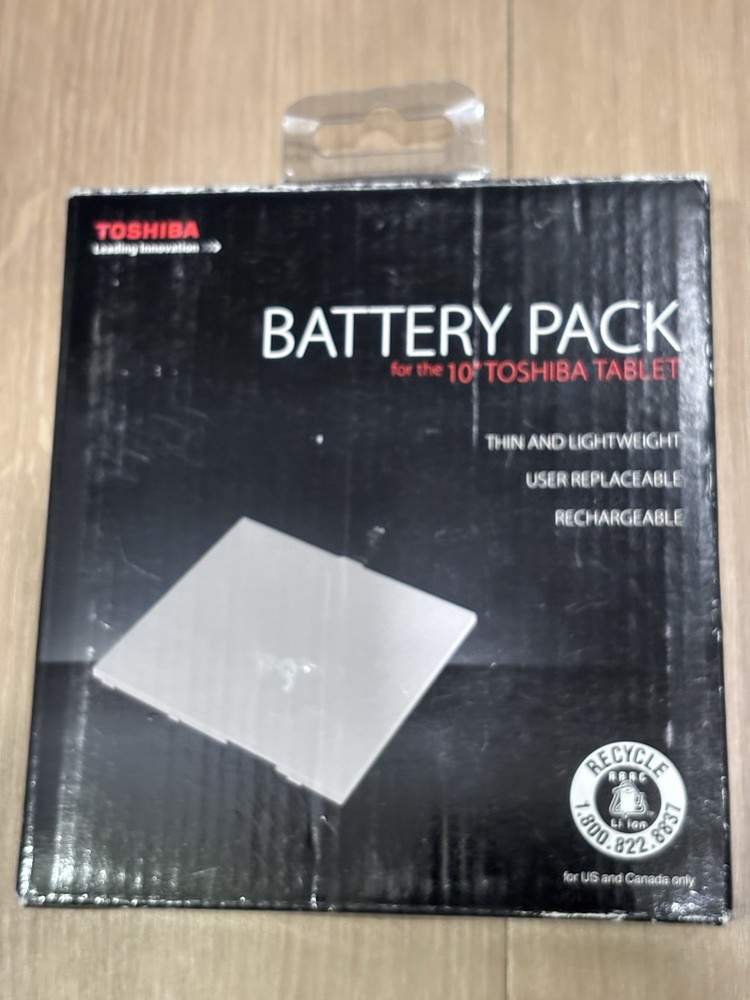 Toshiba Battery Pack for 10" Tablet, Thin Lightweight, User Replaceable