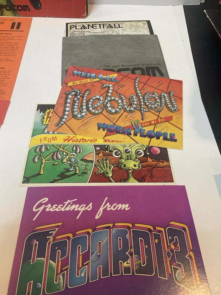 Vintage Apple II Software Game Infocom PLANETFALL Folio