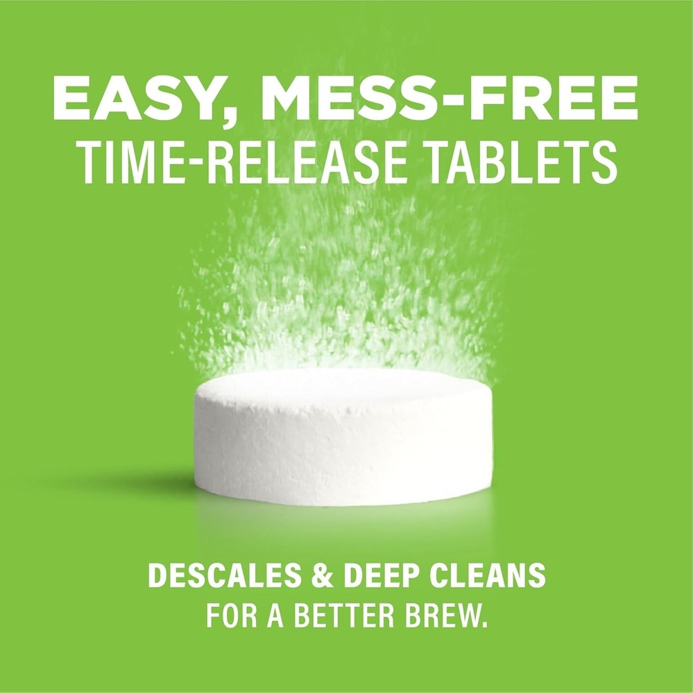 3-Count Affresh Easy Drop Coffee Maker Cleaner Tablets - Unscented and Effective