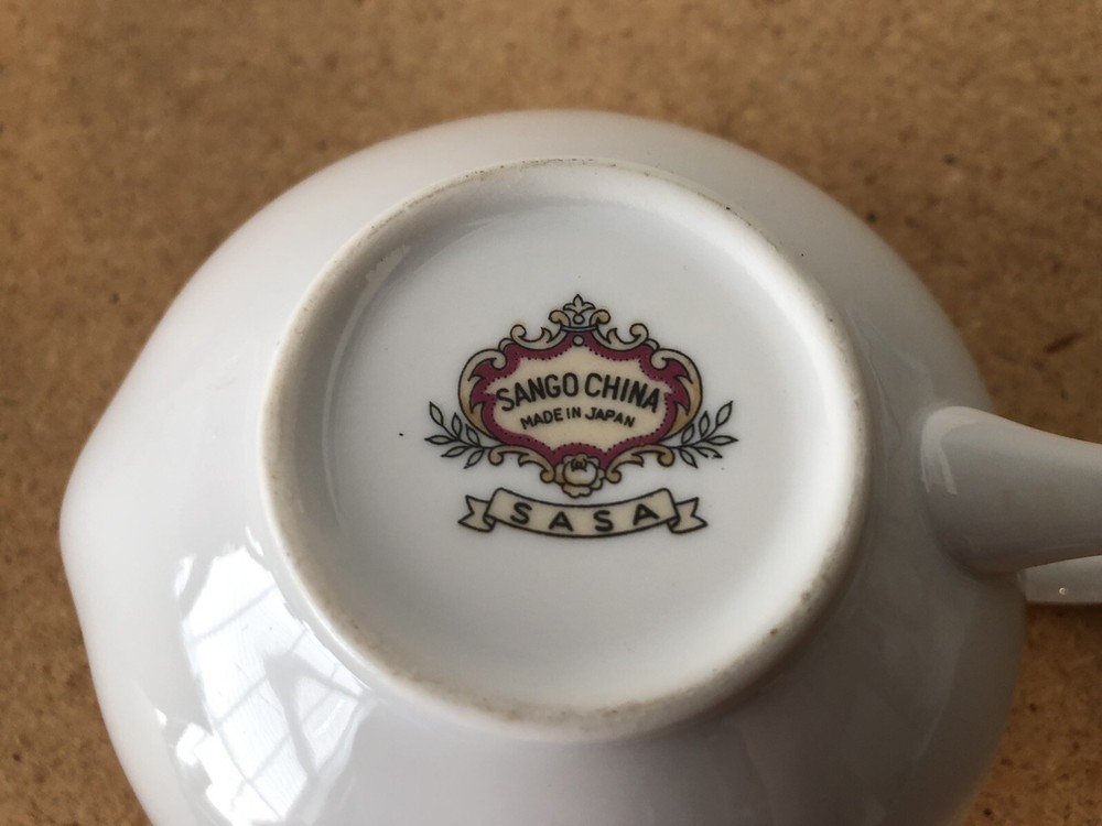 SANGO CREAMER SASA CHINA NO CHIPS OR CRACKS