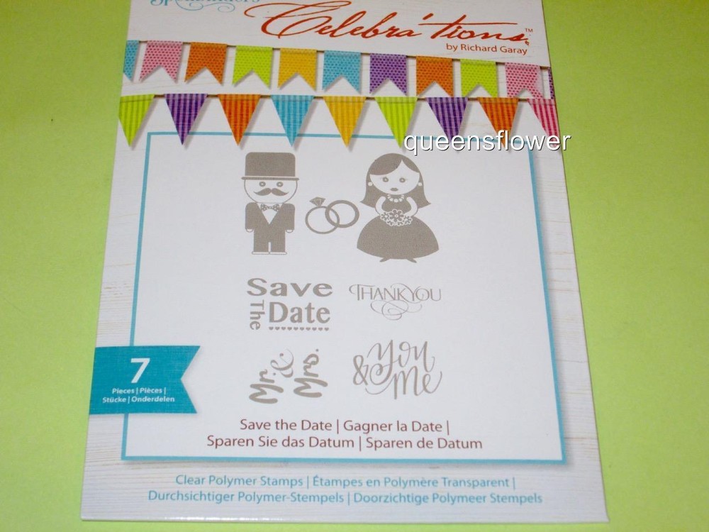 SPELLBINDERS CELEBRA'TIONS SAVE THE DATE CLEAR STAMPS