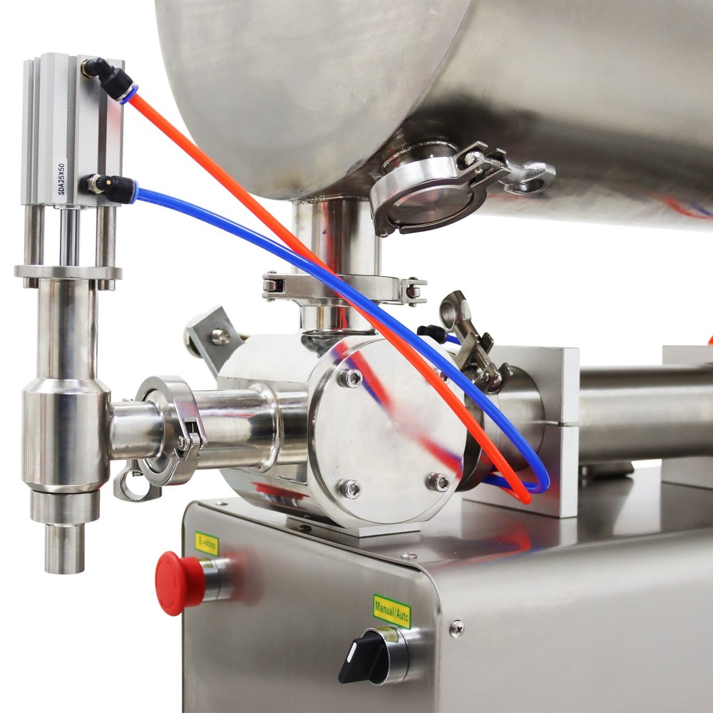 100-1000ML Paste Liquid Filling Machine with Mix And Heat Function 80L Hopper