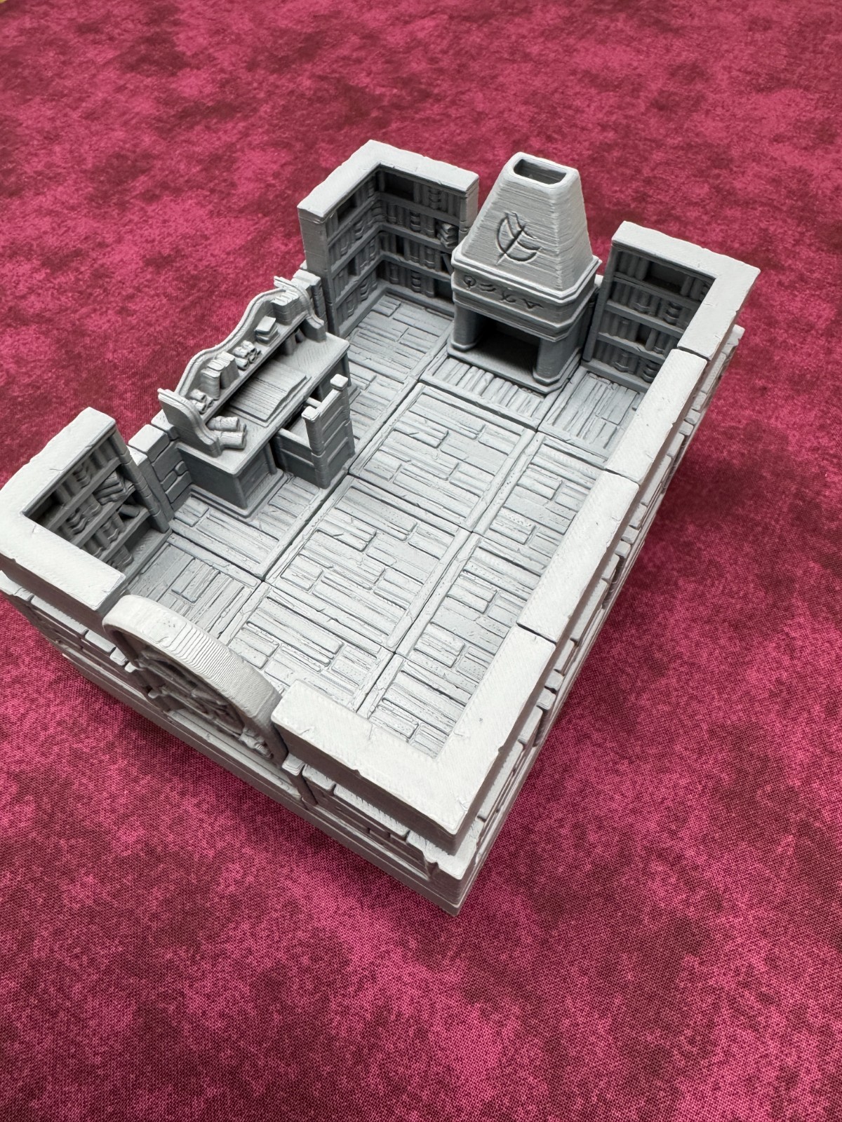 3D Printed Dungeon Terrain Modular RPG D&D Pathfinder 28mm Ashen Sanctum