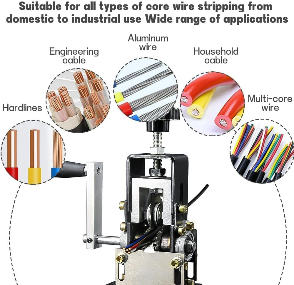 Automatic Copper Wire Stripper Machine Drill Powered Strips 1-25mm Cables Easily