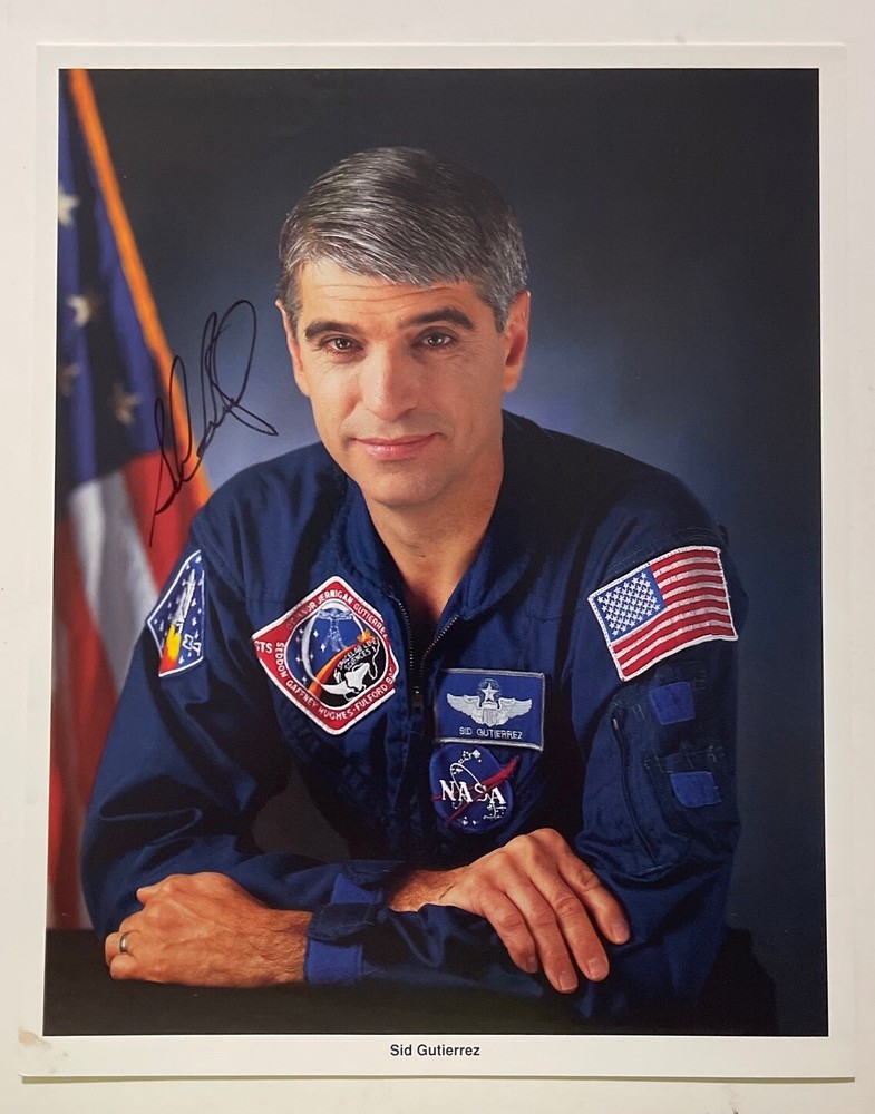 SID GUTIERREZ SPACE SHUTTLE STS ASTRONAUT HAND SIGNED AUTOGRAPHED LITHO SCCS
