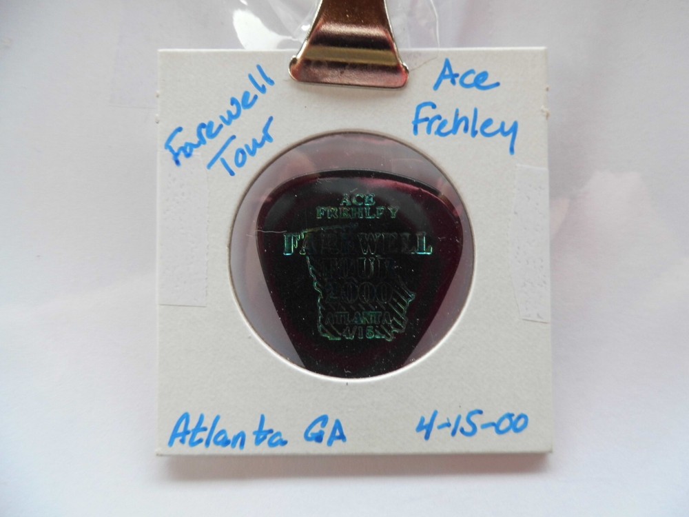 KISS "ACE FREHLEY" GUITAR PICK~4/15/00 READ DESCRIPTION (4/4)