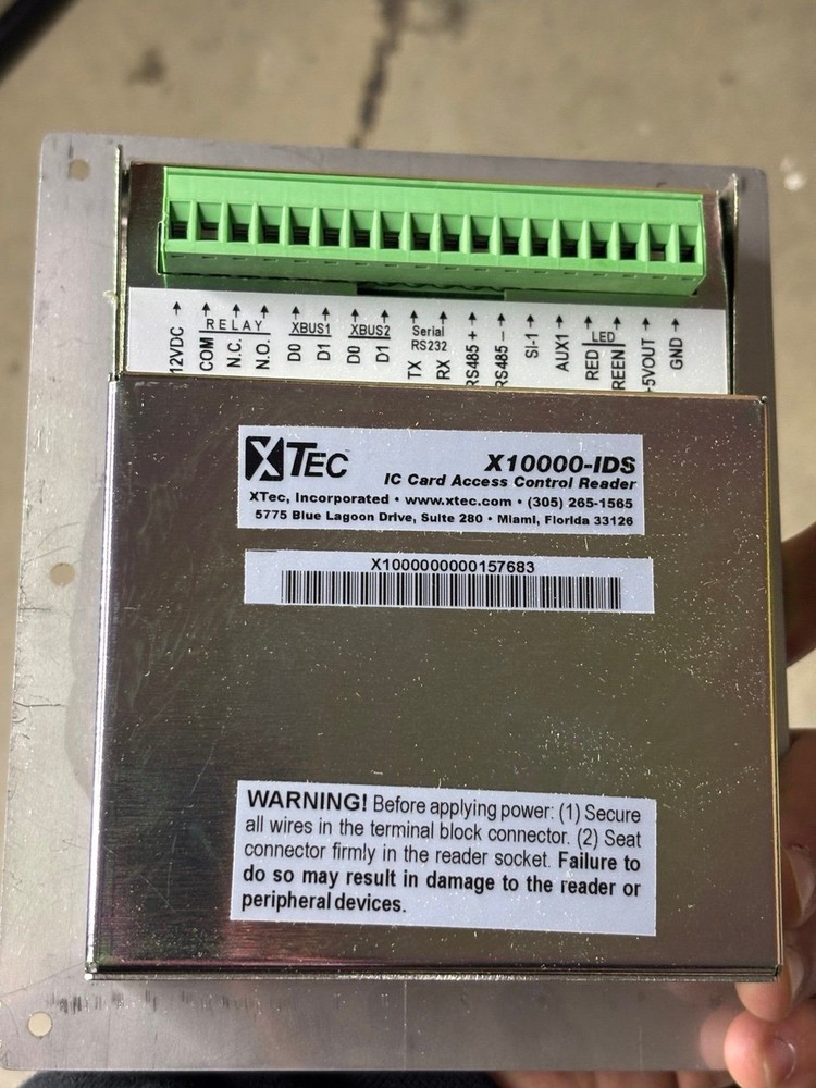 Xtec X10000-IDS Access Control Reader with Pin Pad and Display Open Box