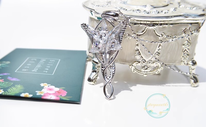 Arwen Lord of The Rings Evenstar Pendant Necklace S925 Silver Jewelry Gift New