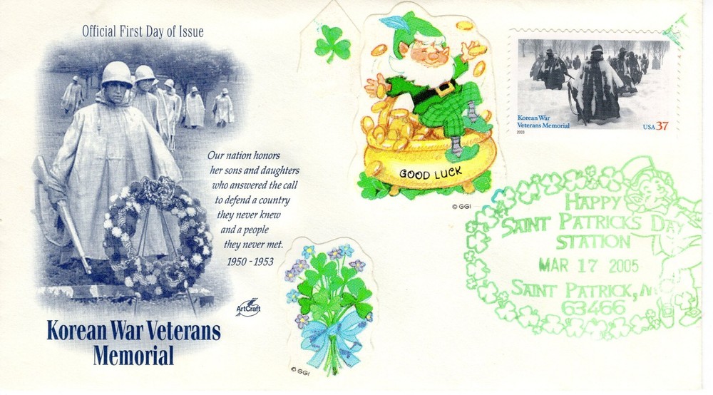 HAPPY ST PATRICK DAY,  ST PATRICK, MO 2005    FDC14908