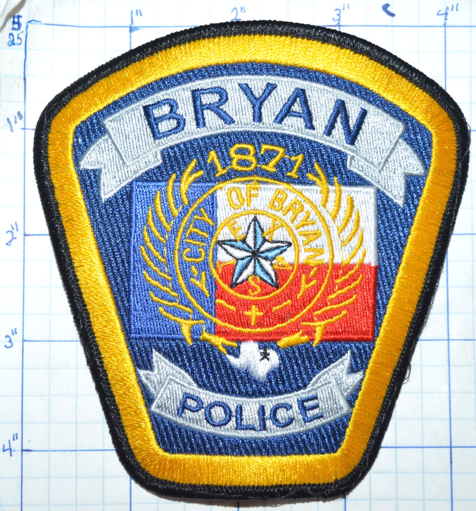 TEXAS, BRYAN POLICE DEPT PATCH
