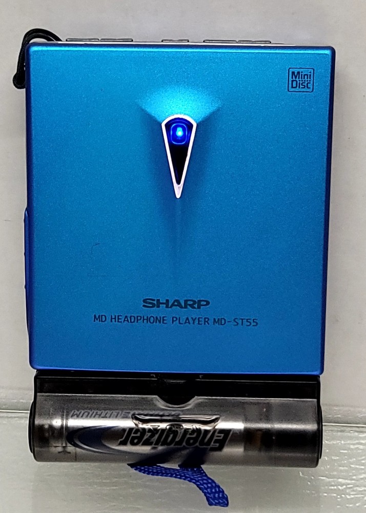Sharp MD-ST55 Portable MD Player Playback minidisc Walkman