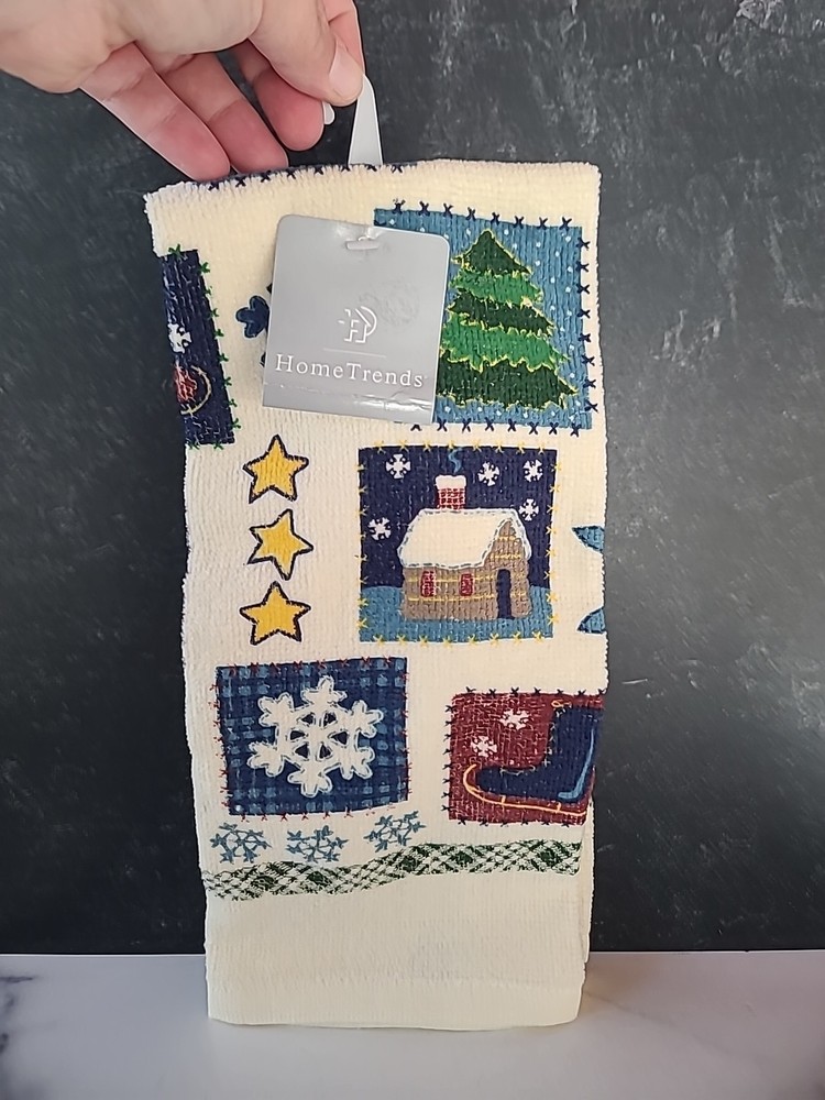HOME TRENDS~ Winter/Christmas Tree Kitchen Towel READ Description