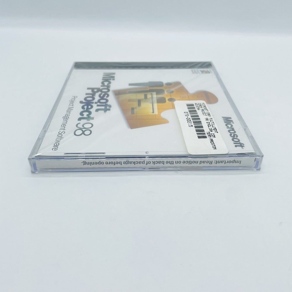 Microsoft Project 98 Project Management Software w/ Key NEW SEALED, Fast Ship