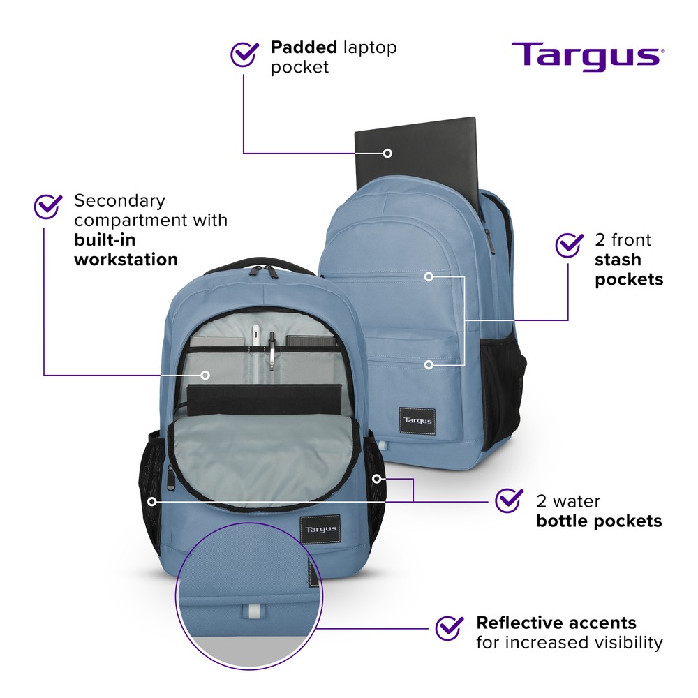 Targus - Octave III Backpack for 15.6Laptops - Blue