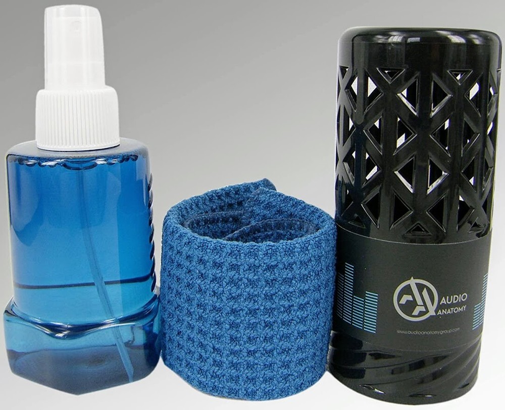 RECORD CLEANING SET - Microfibre Cloth / Alcohol-Free Liquid (Audio Anatomy)