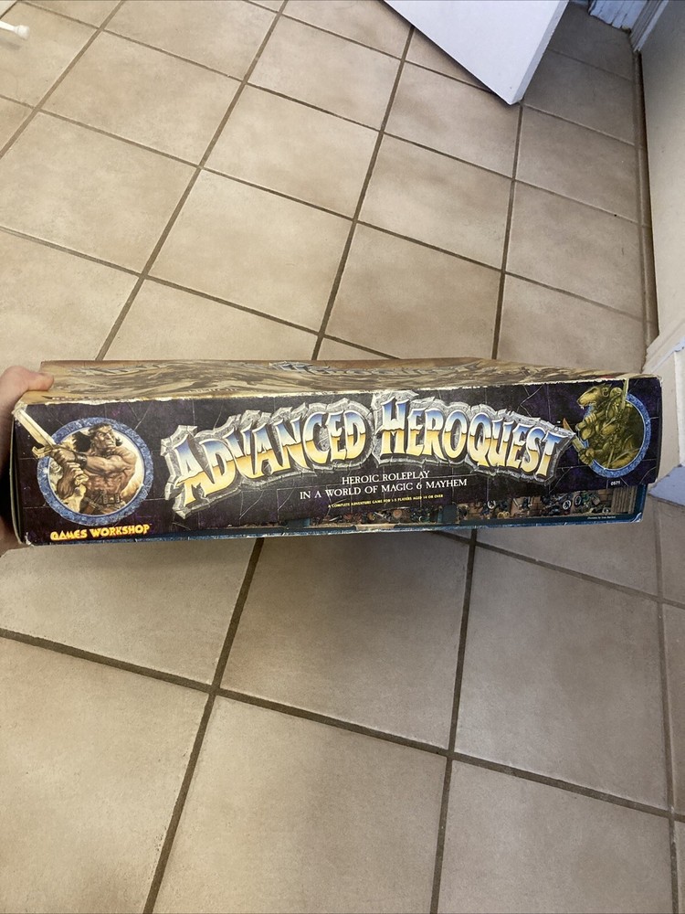 Advanced Heroquest Boardgame RPG Games Workshop 1990 (Mostly Complete) READ