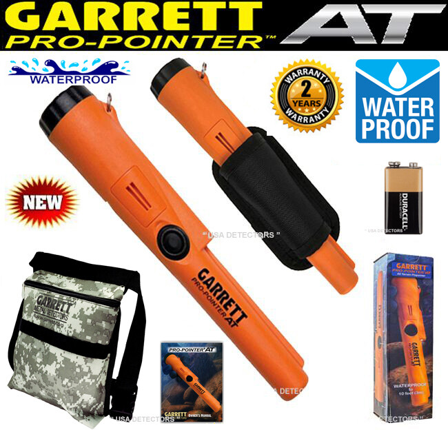 Garrett PRO POINTER AT Waterproof Metal Detector PINPOINTER with CAMO POUCH