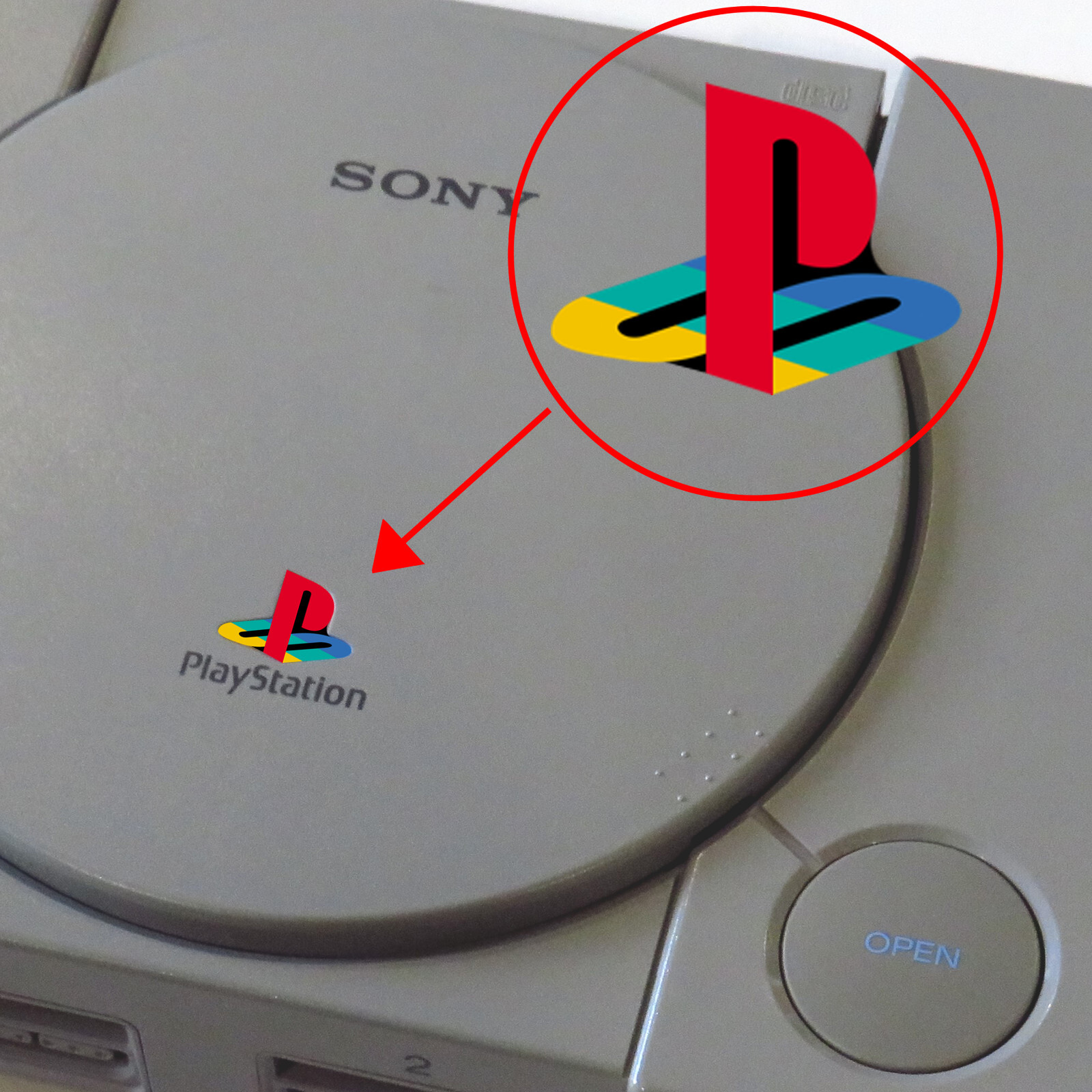 PlayStation Logo - Custom PlayStation 1 (PS1) Console Lid Stickers - You Pick!